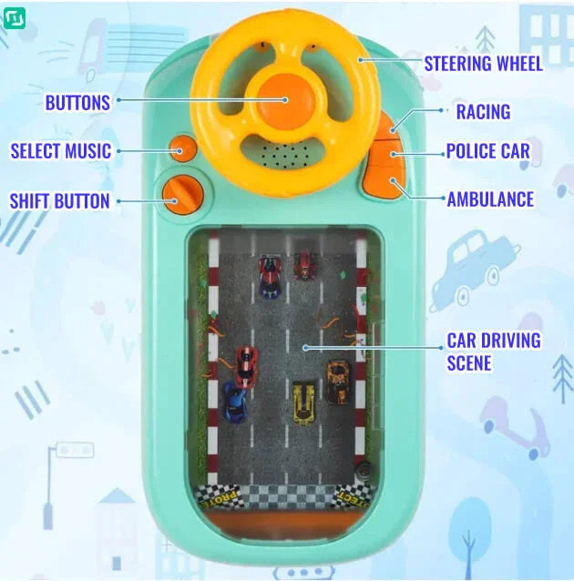 Interactive Steering Wheel for Kids