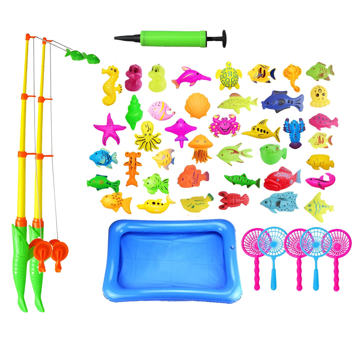 Catch And Count Fishing Magnet Pole Game And Toy