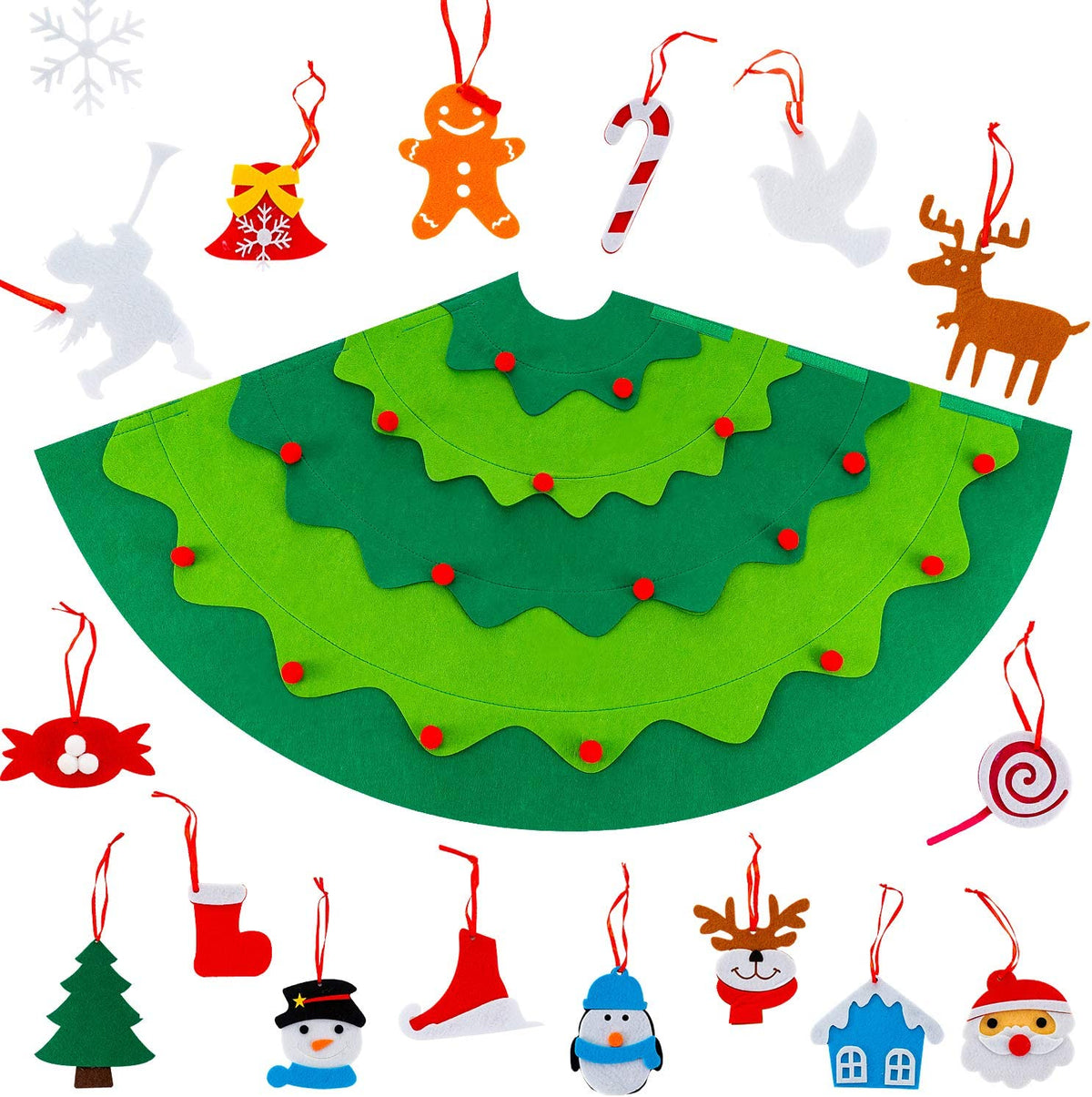 Montessori 3D DIY Felt Christmas Tree