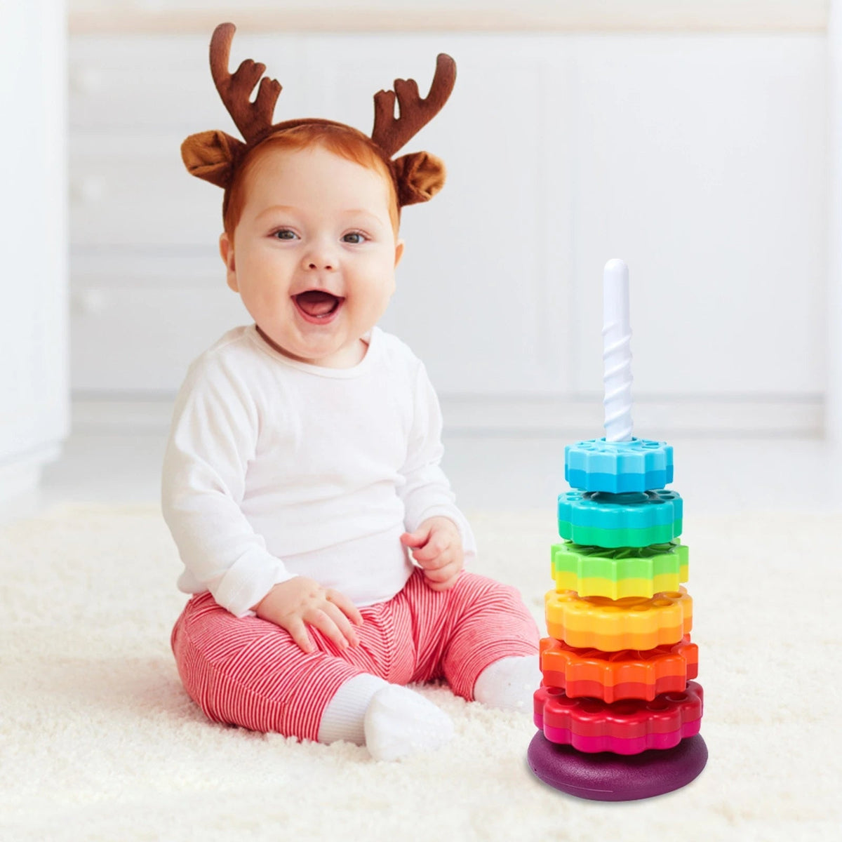 Child's Fun and Educational Color Tower Toys