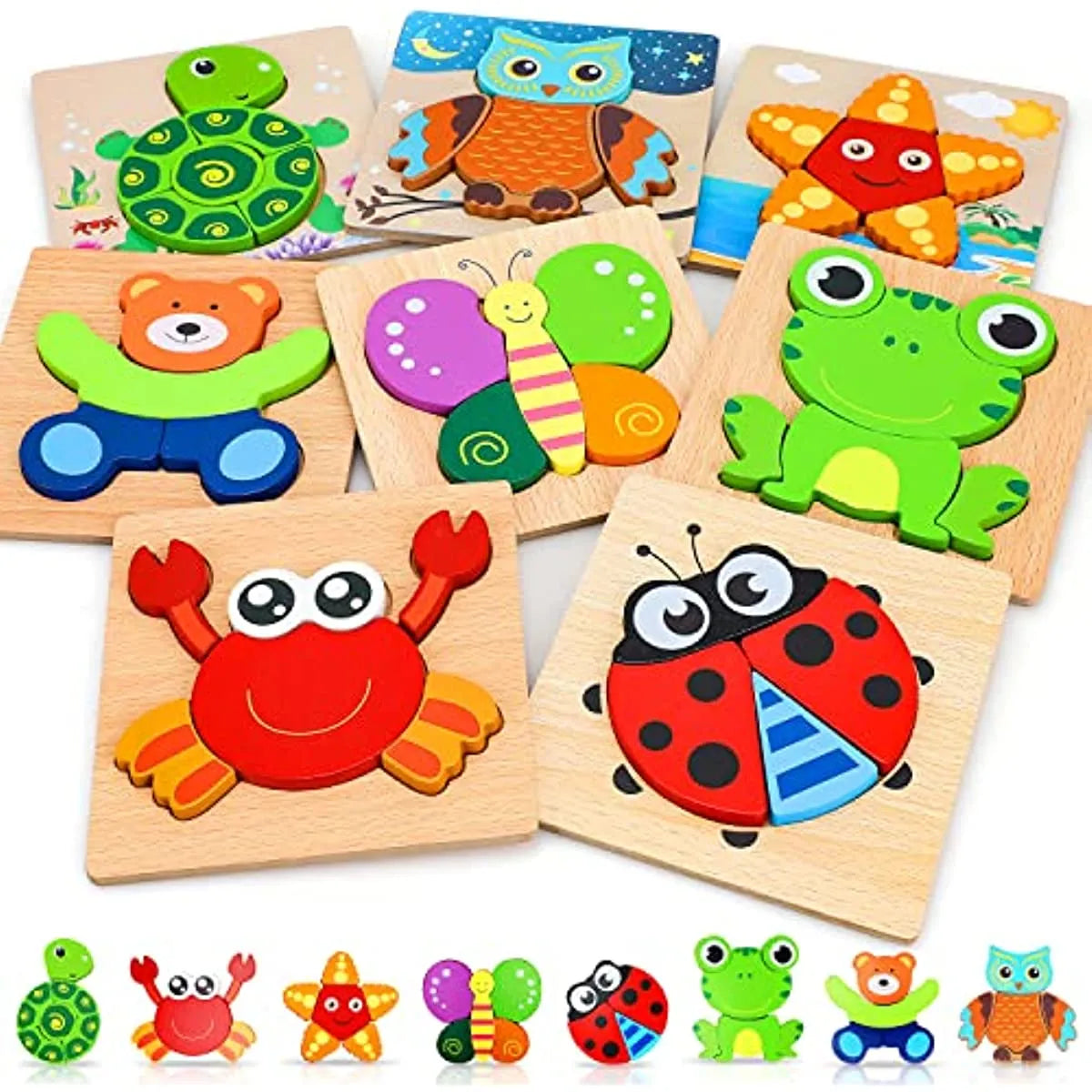 Montessori Happy Puzzles (8 Pack)